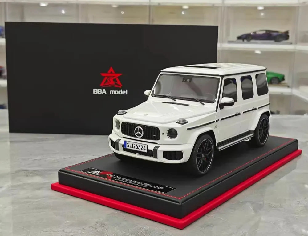 [BBA] 1:18 Mercedes-Benz 2025 G63 AMG White Model Car Resin