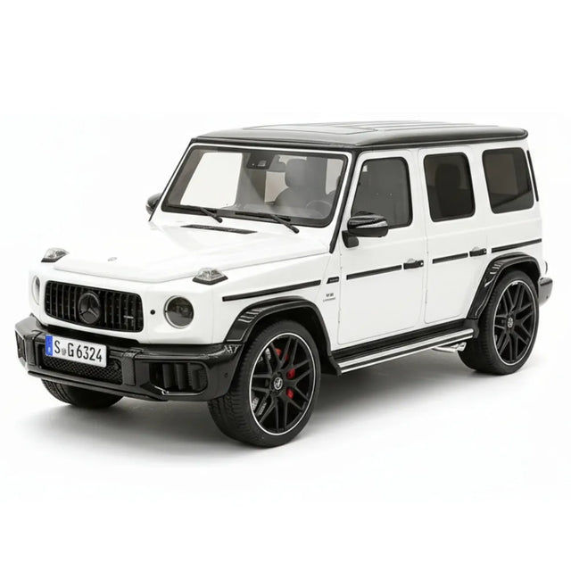 [BBA] 1:18 Mercedes-Benz 2025 G63 AMG White & Black Model Car Resin