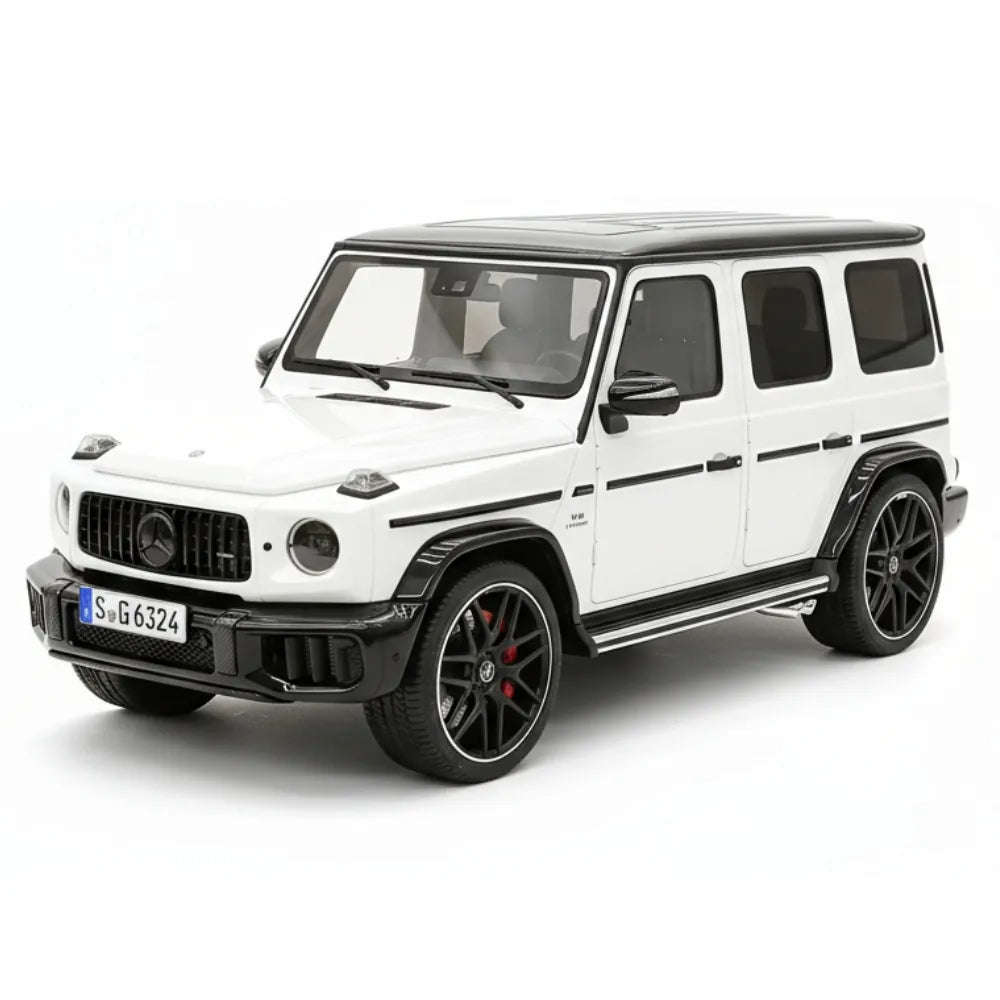 [BBA] 1:18 Mercedes-Benz 2025 G63 AMG White & Black Model Car Resin