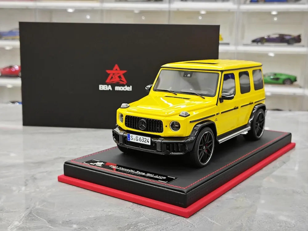 [BBA] 1:18 Mercedes-Benz 2025 G63 AMG Yellow Model Car Resin