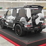 BBA Mercedes-Brabus 2025 G800 Camouflage Red Badge 1:18 – Résine de modèle en résine de collection