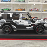 BBA Mercedes-Brabus 2025 G800 Camouflage Red Badge 1:18 – Résine de modèle en résine de collection