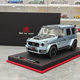 BBA Mercedes-Brabus 2025 G800 Ice Blue 1:18 – Résine de modèle en résine de collection