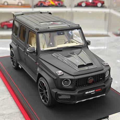 BBA Mercedes-Brabus 2025 G800 Noir mat 1:18 – Résine de modèle en résine de collection