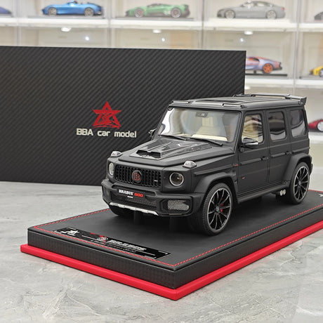 BBA Mercedes-Brabus 2025 G800 Noir mat 1:18 – Résine de modèle en résine de collection