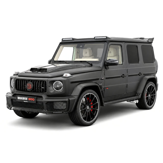 BBA Mercedes-Brabus 2025 G800 Noir mat 1:18 – Résine de modèle en résine de collection