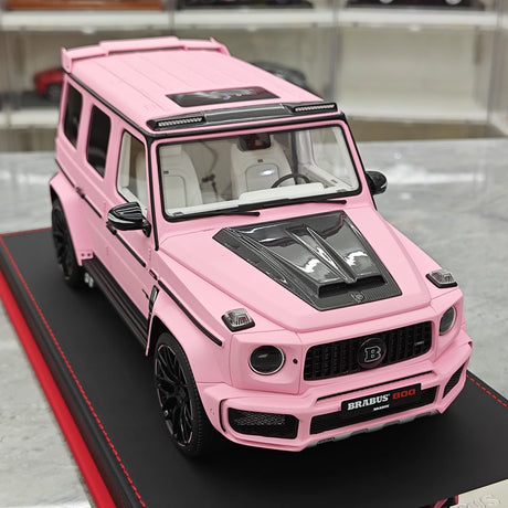 BBA Mercedes-Brabus 2025 G800 Matte Pink 1:18 – Résine modèle en résine de collection