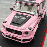 BBA Mercedes-Brabus 2025 G800 Matte Pink 1:18 – Résine modèle en résine de collection