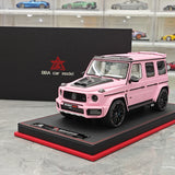 BBA Mercedes-Brabus 2025 G800 Matte Pink 1:18 – Résine modèle en résine de collection