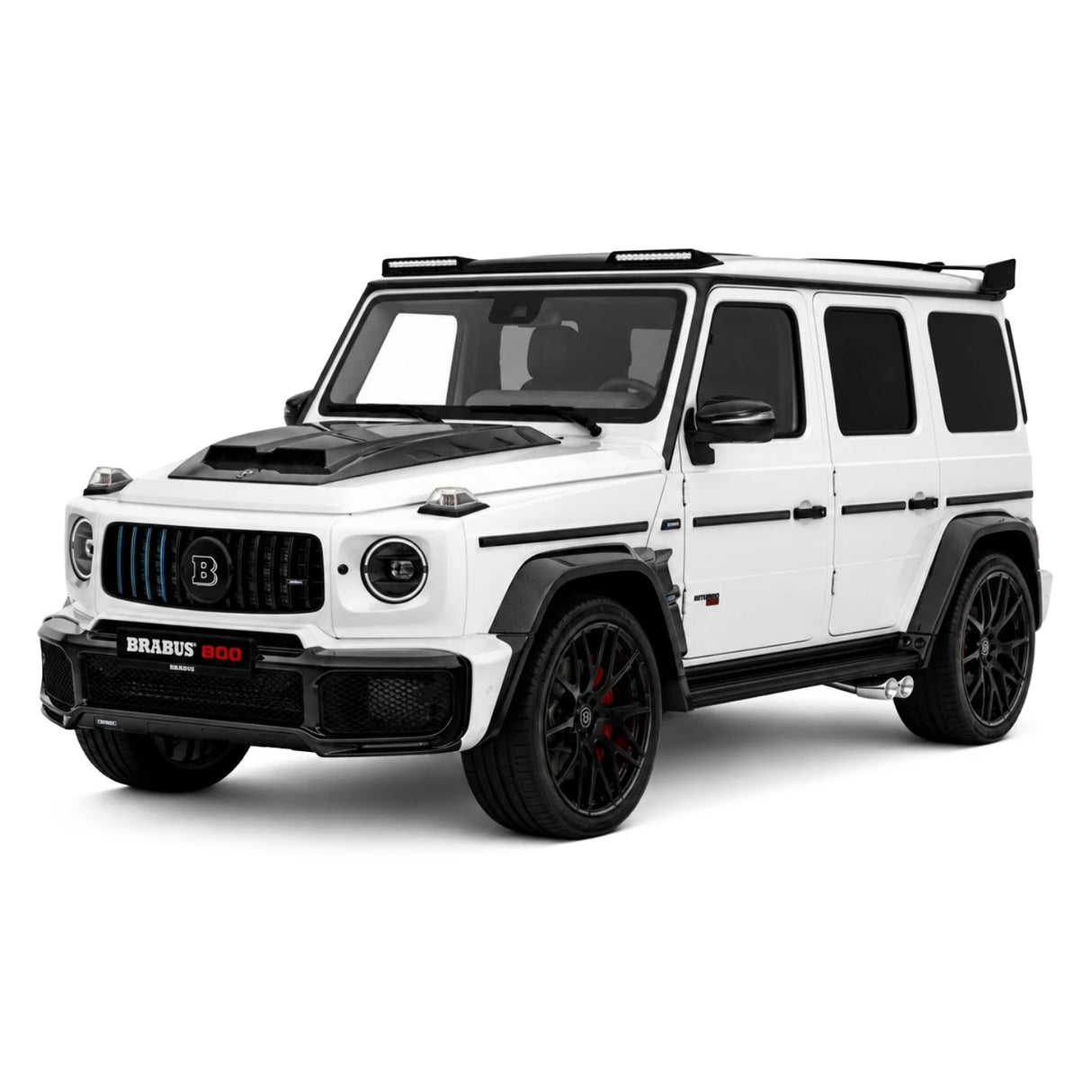 BBA Mercedes-Brabus 2025 G800 Panda 1:18 – Résine de modèle en résine de collection
