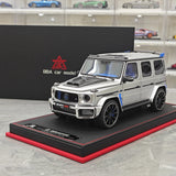 BBA Mercedes-Brabus 2025 G800 Tungsten Silver 1:18 – Résine modèle en résine de collection