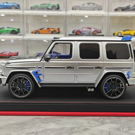 BBA Mercedes-Brabus 2025 G800 Tungsten Silver 1:18 – Résine modèle en résine de collection