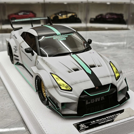 BBA Nissan 2024 GT-R R35 35GT-RR Gray 1:18 – Sammelobjekt-Resin-Modellharz