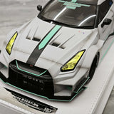 BBA Nissan 2024 GT-R R35 35GT-RR Gray 1:18 – Resina da collezione per modelli in resina