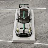 BBA Nissan 2024 GT-R R35 35GT-RR Gray 1:18 – Resina da collezione per modelli in resina
