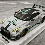 BBA Nissan 2024 GT-R R35 35GT-RR Gray 1:18 – Resina da collezione per modelli in resina