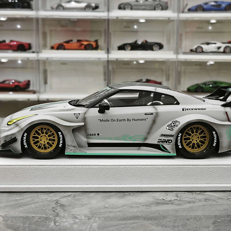 BBA Nissan 2024 GT-R R35 35GT-RR Gray 1:18 – Sammelobjekt-Resin-Modellharz