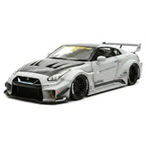 [BBA] 1:18 Nissan GT-R R35 LB-Silhouette Works GT 35GT-RR grigio modellino di auto in resina