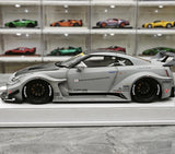 [BBA] 1:18 Nissan GT-R R35 LB-Silhouette Works GT 35GT-RR grigio modellino di auto in resina