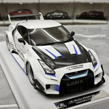 [BBA] 1:18 Nissan GT-R R35 LB-Silhouette Works GT 35GT-RR bianco modellino di auto in resina