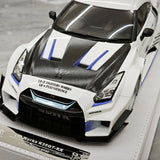 [BBA] 1:18 Nissan GT-R R35 LB-Silhouette Works GT 35GT-RR bianco modellino di auto in resina