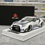 [BBA] 1:18 Nissan GT-R R35 LB-Silhouette Works GT 35GT-RR bianco modellino di auto in resina