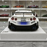[BBA] 1:18 Nissan GT-R R35 LB-Silhouette Works GT 35GT-RR bianco modellino di auto in resina