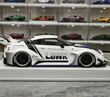 [BBA] 1:18 Nissan GT-R R35 LB-Silhouette Works GT 35GT-RR bianco modellino di auto in resina