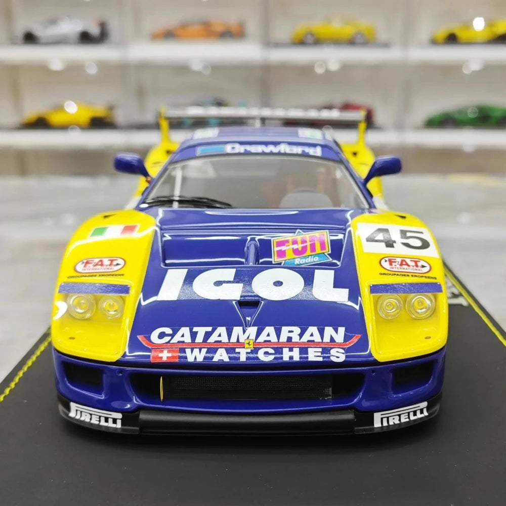 [BBR] 1:18 Ferrari 1994 F40 LM IGOL BPR Global GT1 Model Car Resin