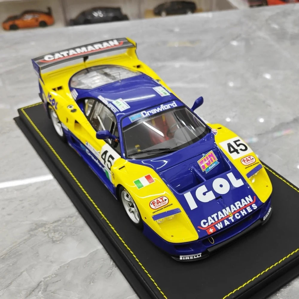[BBR] 1:18 Ferrari 1994 F40 LM IGOL BPR Global GT1 Model Car Resin
