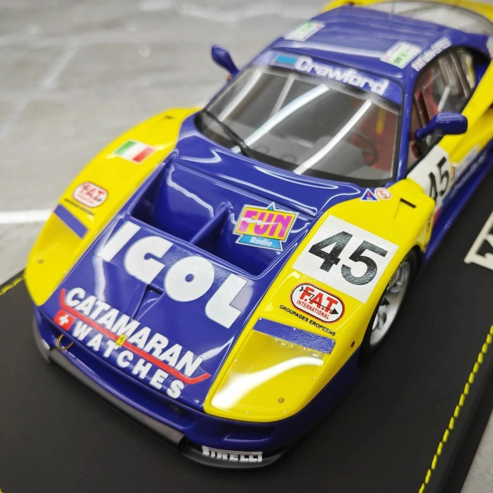 [BBR] 1:18 Ferrari 1994 F40 LM IGOL BPR Global GT1 modellino di auto resina