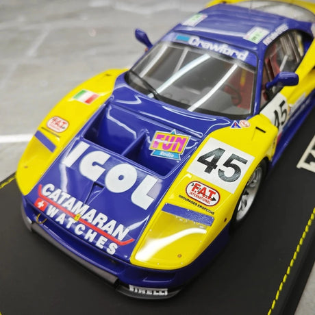 [BBR] 1:18 Ferrari 1994 F40 LM IGOL BPR Global GT1 Model Car Resin