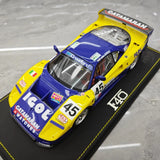 [BBR] 1:18 Ferrari 1994 F40 LM IGOL BPR Global GT1 Model Car Resin