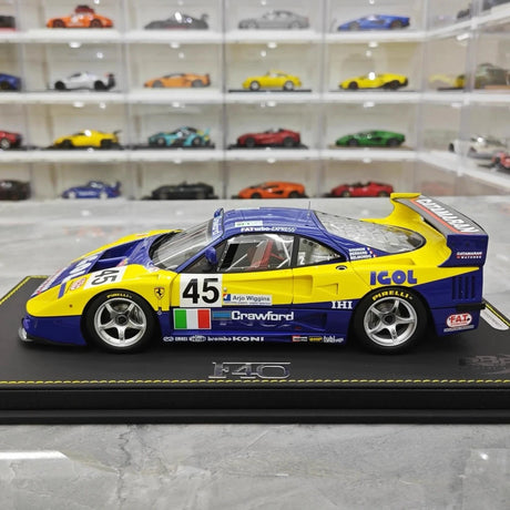 [BBR] 1:18 Ferrari 1994 F40 LM IGOL BPR Global GT1 Model Car Resin