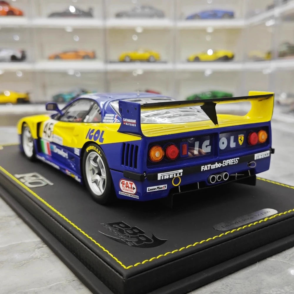 [BBR] 1:18 Ferrari 1994 F40 LM IGOL BPR Global GT1 modellino di auto resina