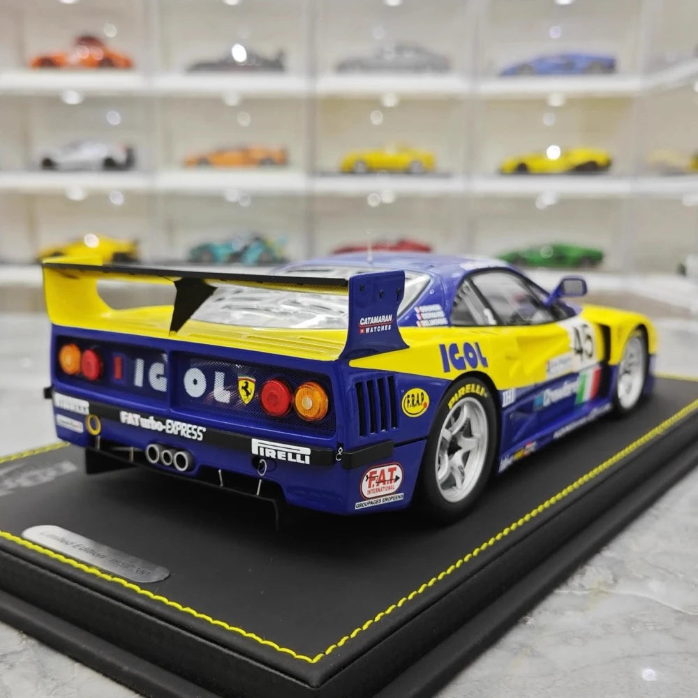 [BBR] 1:18 Ferrari 1994 F40 LM IGOL BPR Global GT1 modellino di auto resina