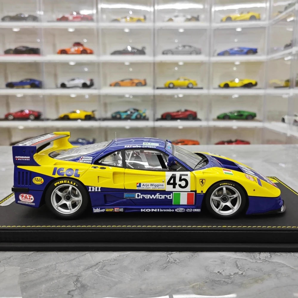 [BBR] 1:18 Ferrari 1994 F40 LM IGOL BPR Global GT1 modellino di auto resina