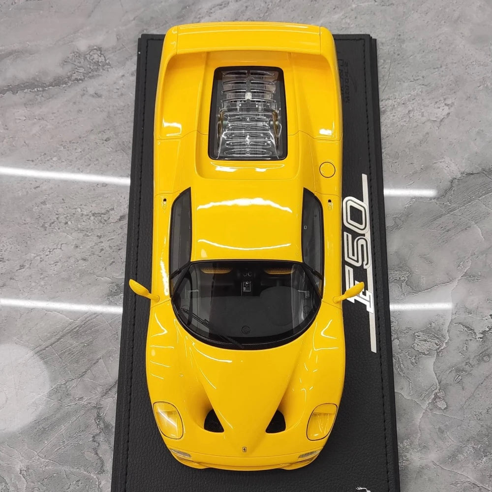 [BBR] 1:18 Ferrari 1995 F50 Yellow Model Car Resin