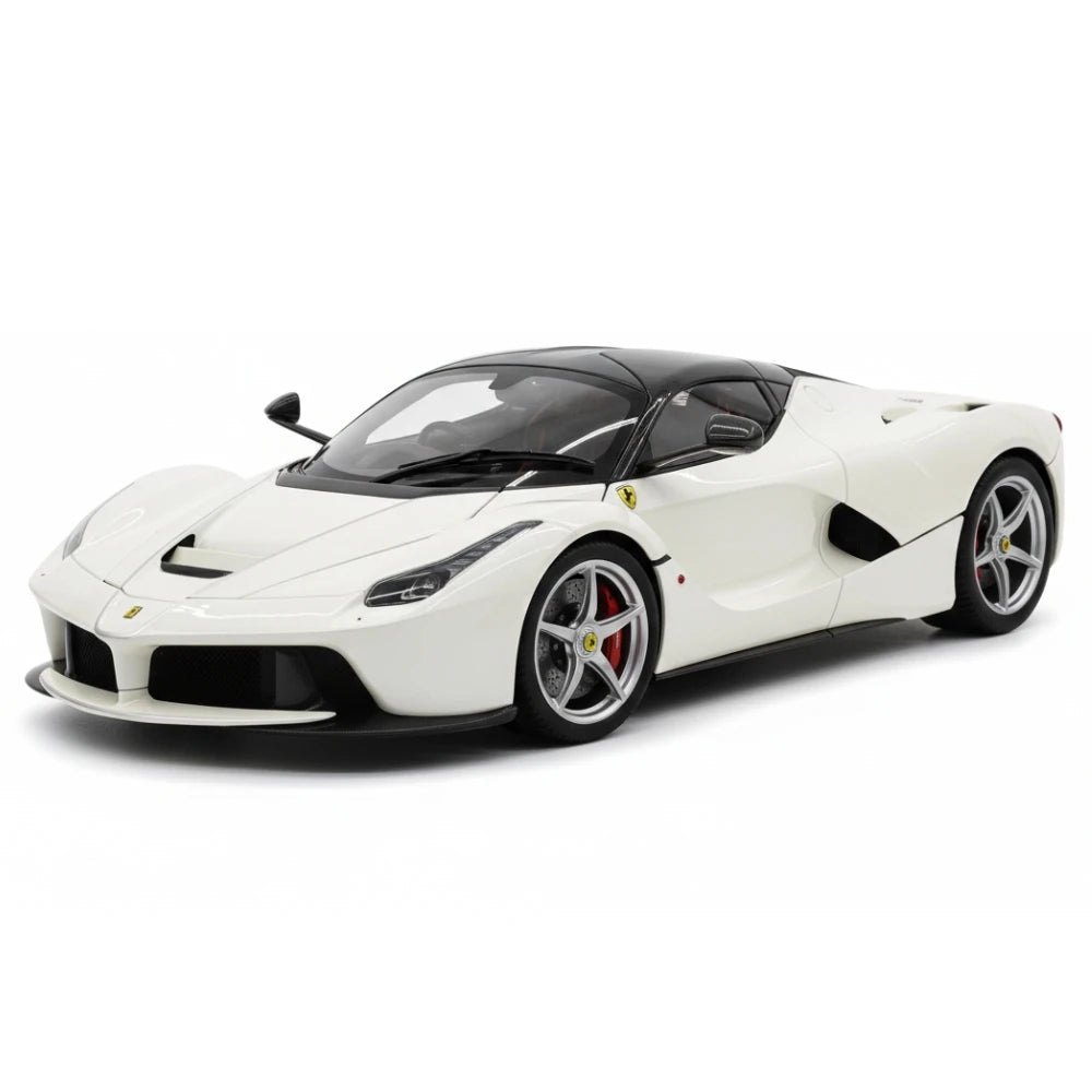 [BBR] 1:18 Ferrari 2013 LaFerrari Aperta bianco modellino di auto Die-Cast