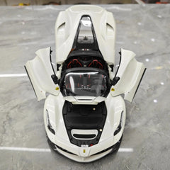 [BBR] 1:18 Ferrari 2013 LaFerrari Aperta bianco modellino di auto Die-Cast