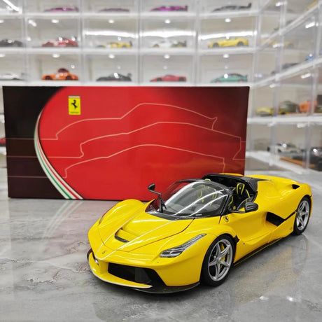 [BBR] 1:18 Ferrari 2013 LaFerrari Aperta gul modellbil Die-Cast