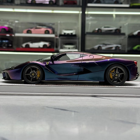 BBR Ferrari 2013 LaFerrari Viola Dubai Purple Gradient 1:18 – Modelo de fundición a presión coleccionable