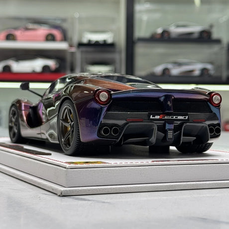BBR Ferrari 2013 LaFerrari Viola Dubai Purple Gradient 1:18 – Modelo de fundición a presión coleccionable