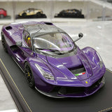 BBR Ferrari 2013 LaFerrari Coupe Viola Hong Kong Italian Flag 1:18 – Modello da collezione in metallo pressofuso
