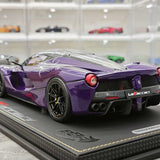 BBR Ferrari 2013 LaFerrari Coupe Viola Hong Kong Italian Flag 1:18 – Modello da collezione in metallo pressofuso