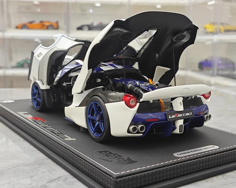 [BBR] 1:18 Ferrari 2013 LaFerrari White and Blue Model Car Die-Cast