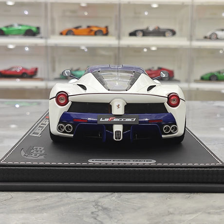 [BBR] 1:18 Ferrari 2013 LaFerrari White and Blue Model Car Die-Cast