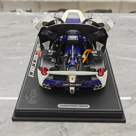 [BBR] 1:18 Ferrari 2013 LaFerrari White and Blue Model Car Die-Cast