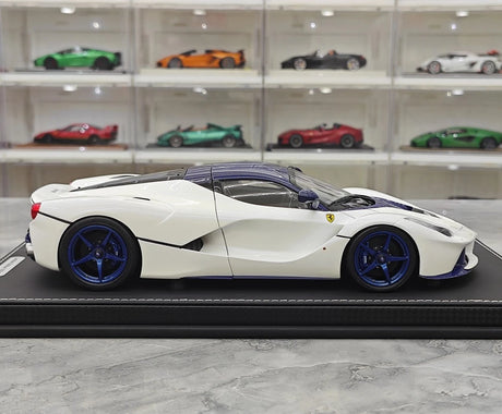 [BBR] 1:18 Ferrari 2013 LaFerrari White and Blue Model Car Die-Cast