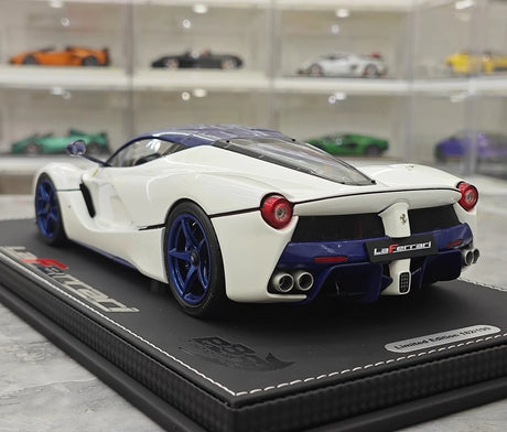 [BBR] 1:18 Ferrari 2013 LaFerrari White and Blue Model Car Die-Cast